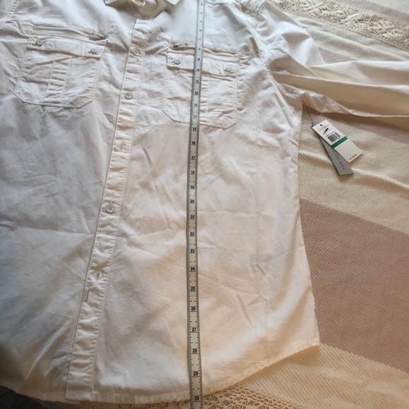 Calvin Klein two pocket long sleeve White Shirt. - Picture 11 of 14